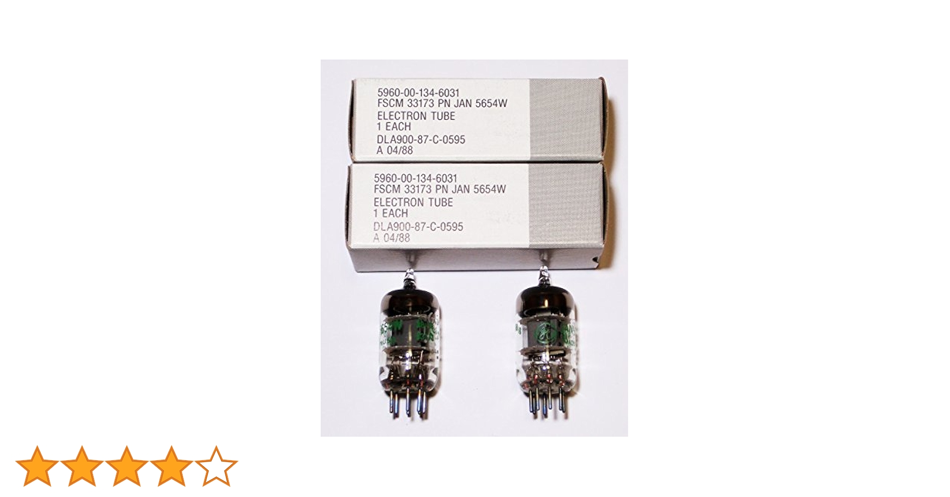 ＠　FX AUDIO 真空管プリアンプ　米国GE製 JAN 5654W Nobsound マッチドペア 7ピン GE JAN 5654W 真空管 6AK5 / 6J1